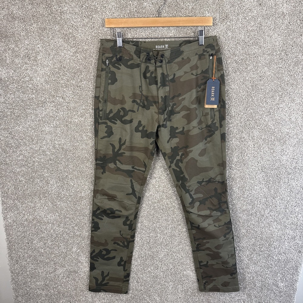 Roark Layover 2.0 Camo Print Pants Men's 30 Hiking Outdoors Drawstring NEW - Picture 3 of 10